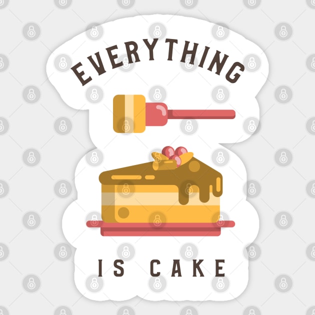 Everything is cake Sticker by Live Together